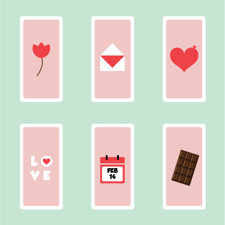 Happy Valentines day. Vector illustration.のイラスト素材