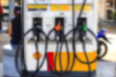 Blur Gasoline price sign - Liter - Diesel, Gasoline (pump, station, gas)の写真素材