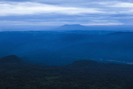 Quietness in the evening at the hill top.