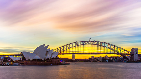 Magic sunset in Sydneyのeditorial素材