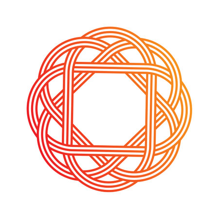 Complex celtic knot logo vector illustrationのイラスト素材