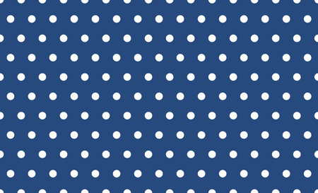 Blue and white polka dot seamless patternのイラスト素材