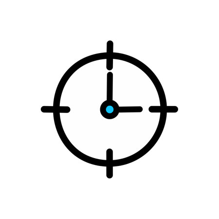 Clock icon vector isolated on white background for your web and mobile app design, Time watch logo.のイラスト素材