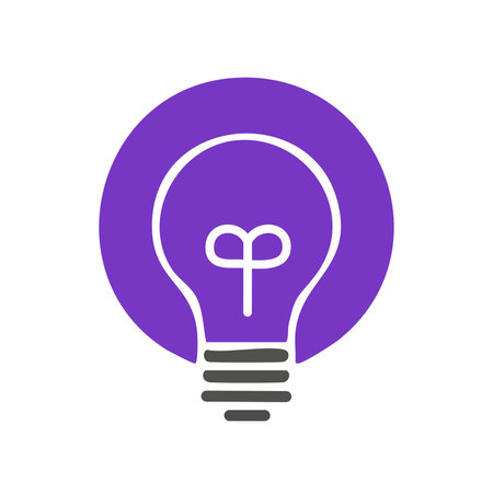 Light bulb icon. Flat design style eps 10 vector illustration.のイラスト素材