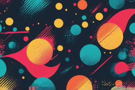 Abstract color pattern in graffiti style with elements of urban modern style bright quality illustration for your designのイラスト素材