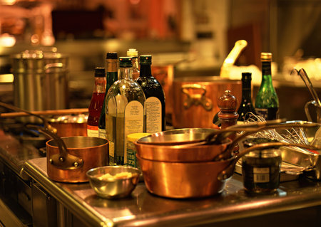 Catering service in a restaurant. Catering service in a restaurant.の写真素材