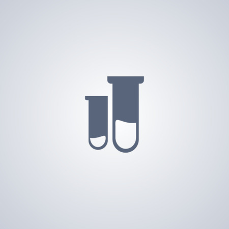 Tubes icon, Flasks iconのイラスト素材