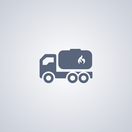 Gasoline delivery vector iconのイラスト素材