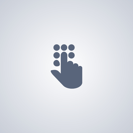 Dial vector icon, Entry vector iconのイラスト素材