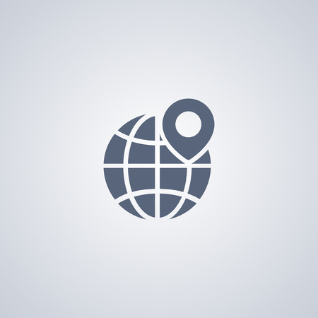 Global location vector iconのイラスト素材