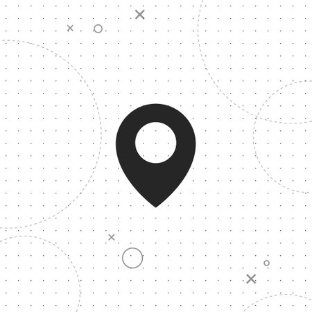 Pointer, locations, vector best flat icon on texture backgroundのイラスト素材