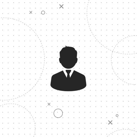 Profile, businessman, vector best flat icon on texture backgroundのイラスト素材