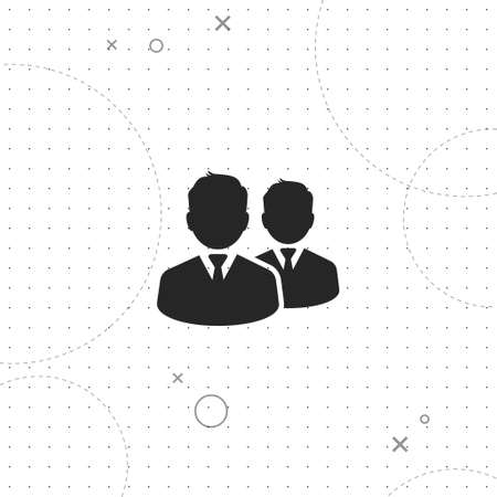 Partnership, partners, vector best flat icon on texture background, EPS 10のイラスト素材