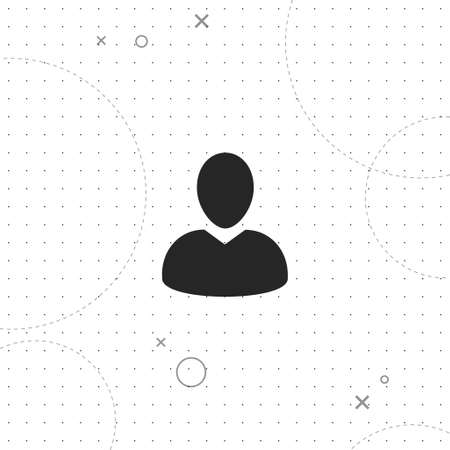 Human, profile, vector best flat icon on texture background, EPS 10のイラスト素材