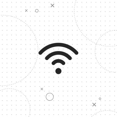 Wi fi, router, vector best flat icon on texture backgroundのイラスト素材