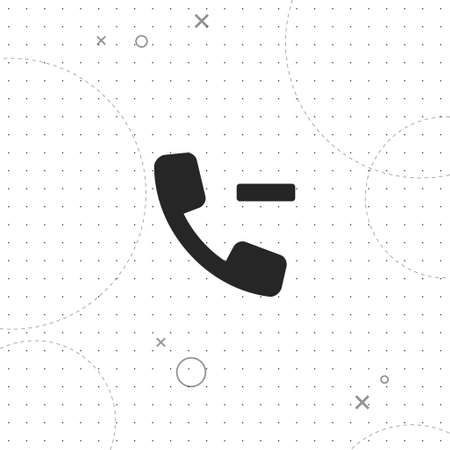 Remove contact, vector best flat icon on texture background, EPS 10のイラスト素材