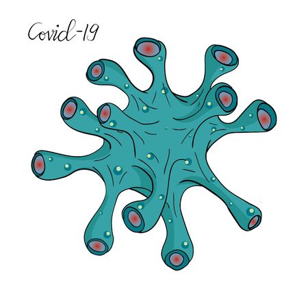 covid19 virusのイラスト素材