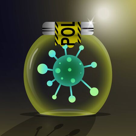lockdown the corona virus illustrationのイラスト素材