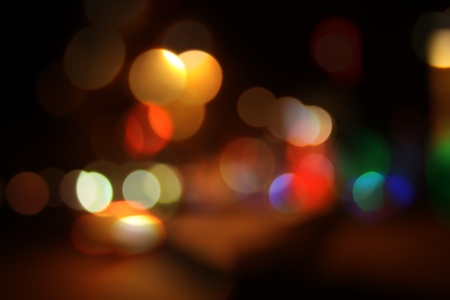 night city bokeh background