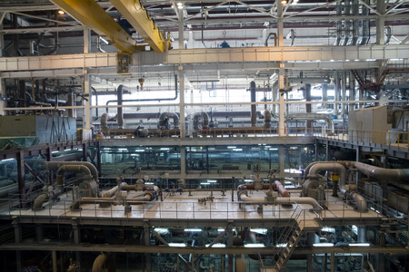 electric power station, insideのeditorial素材