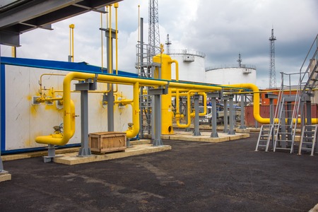 electric power station, outside