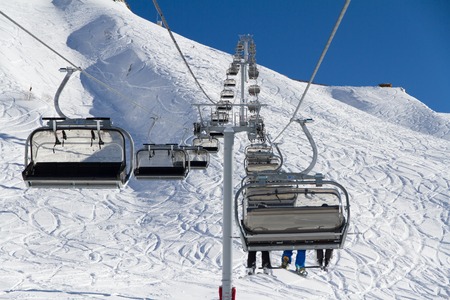 Chairlift on a ski resort