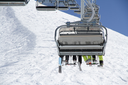 Chairlift on a ski resort