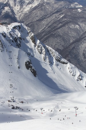 The mountains in Krasnaya Polyana, Sochi, Russia