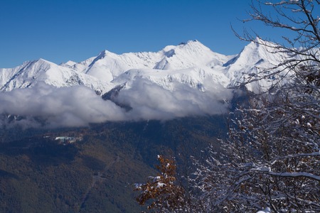 The mountains in Krasnaya Polyana, Sochi, Russia