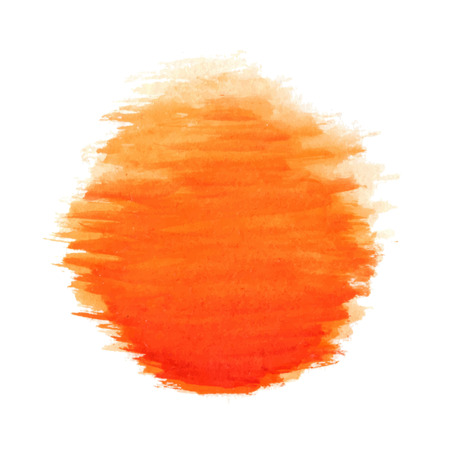 watercolor sun, vector illustration, isolated on white backgroundのイラスト素材