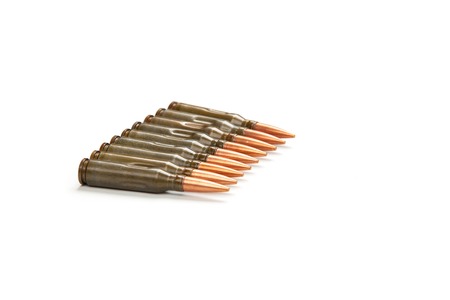 bullets, isolated on white background