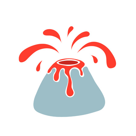 Volcano eruptionのイラスト素材