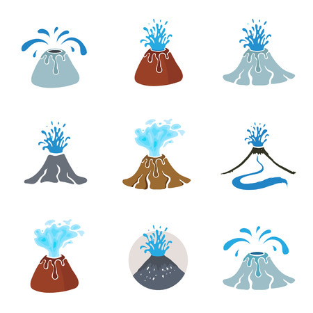 Water geyserのイラスト素材