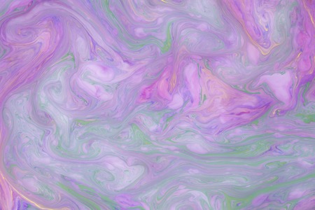 Abstract colored marble background. Stains of paint on the water.の写真素材