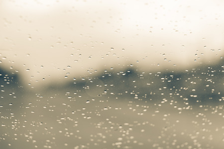 Water drop on car mirrorの写真素材