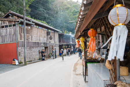 Chiangmai, Thailand - Nov 25 : Ban MaeKamPong small village surrounded by the forest on Nov 25, 2016 in Chiangmai, Thailandのeditorial素材