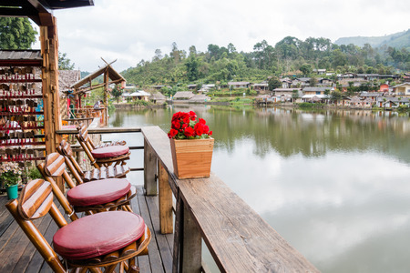 Maehongson, Thailand - Oct 3 2016 : Rak Thai Village on Oct 3, 2016 in Maehongson, Thailandのeditorial素材