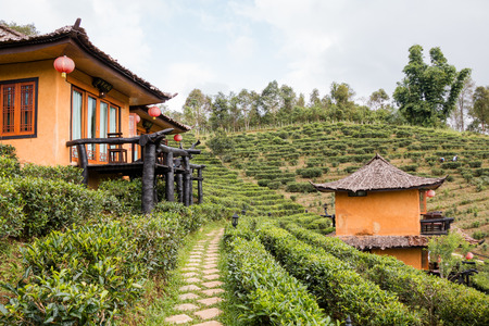 Ruk Thai Village in Mae Hong Son, Thailandの写真素材