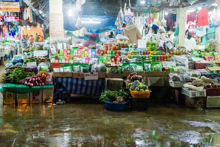 Chiangmai, Thailand - Dec 16: Night market at Doi Ang Khang on Dec 16, 2016 in Chiangmai, Thailandのeditorial素材