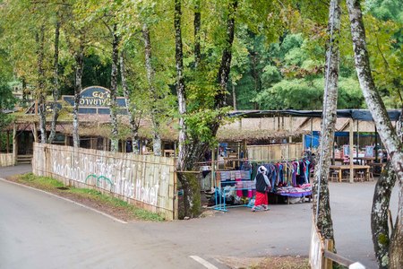Chiangmai, Thailand - Dec 17: Ang Khang Station, A famous garden at Doi Ang Khang on Dec 17, 2016 in Chiangmai, Thailandのeditorial素材