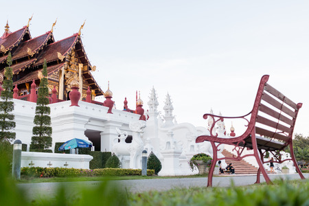 Chiangmai, Thailand - Jan 14 : The Royal Pavilion (Ho Kham Luang) in Royal Park Rajapruek on Jan 14, 2017 in Chiangmai, Thailandのeditorial素材