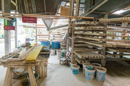 Lampang, Thailand - Jul 22 2017 : museum ceramic in Lampang, thailandのeditorial素材