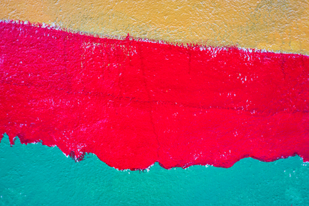 Colorful painted wall background or texture in Maldivesの写真素材
