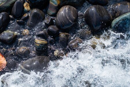 Beautiful Stone beach at Hin Ngam Island, Tarutao National Park, Satun, Thailandの写真素材