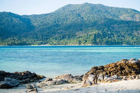 Sea Bright, beautiful at tropical island the Andaman crystal Sea, of Koh Lipe, Thailandの写真素材