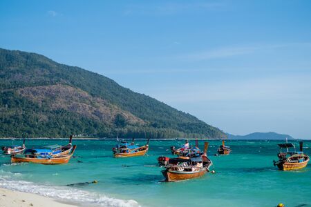 Sea Bright, beautiful at tropical island the Andaman crystal Sea, of Koh Lipe, Thailandの写真素材
