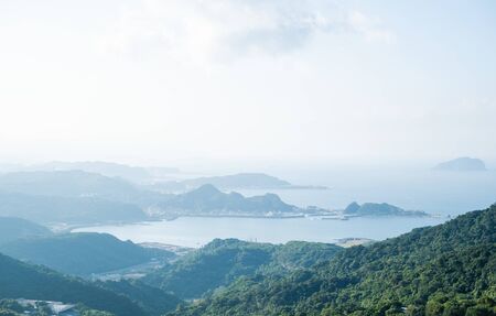 Point of view form jiufen old street ,Taiwanの写真素材