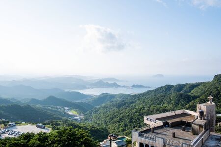 Point of view form jiufen old street ,Taiwanの写真素材