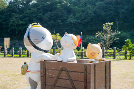 Taipei, Taiwan - Scenery of Houtong cat village in Taipei, Taiwan. on Oct 5, 2019のeditorial素材