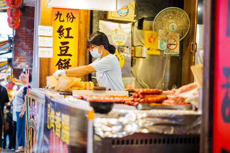 Taipei, Taiwan - Old Street market of Jiufen located in Ruifang District of New Taipei City.  on Oct 5, 2019のeditorial素材